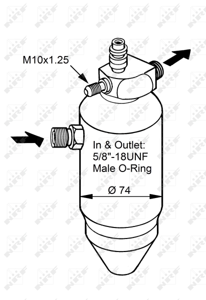 NRF Airco droger/filter 33345