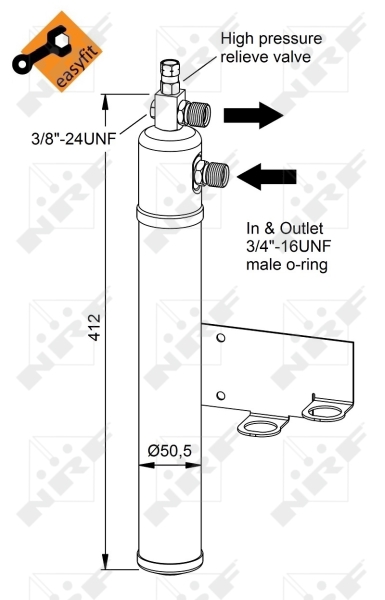 NRF Airco droger/filter 33365