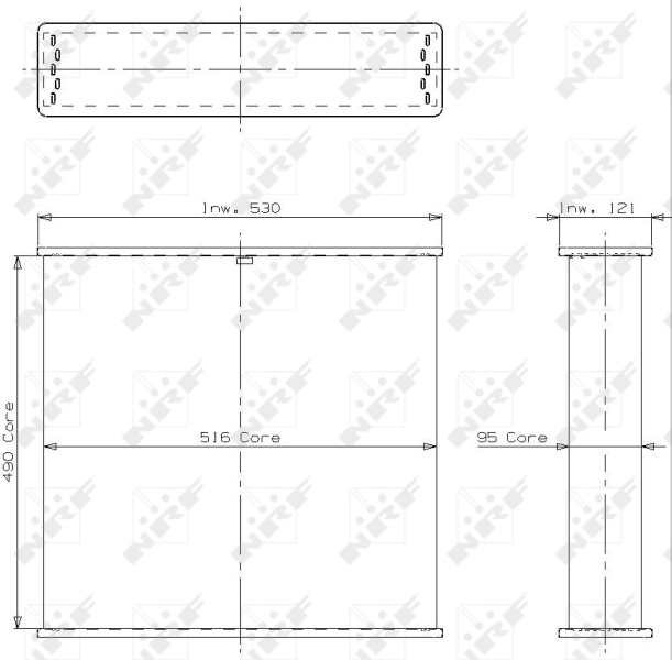 NRF Koelblok radiateur 339