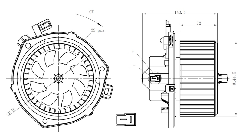 NRF Kachelventilator 34280