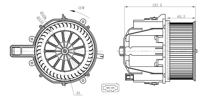 NRF Kachelventilator 34285