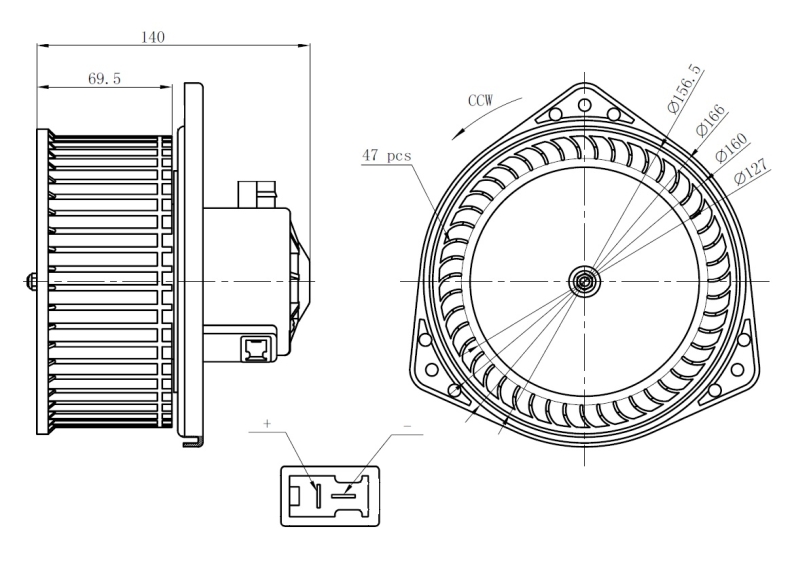 Kachelventilator NRF 34303