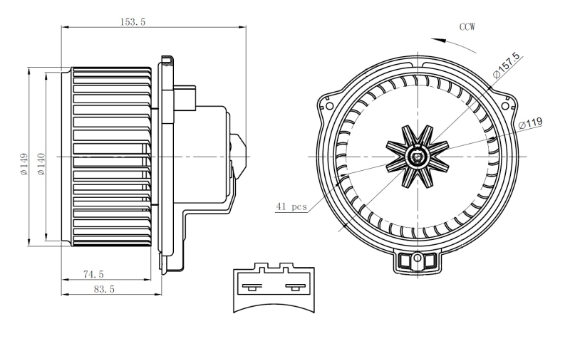 NRF Kachelventilator 34304