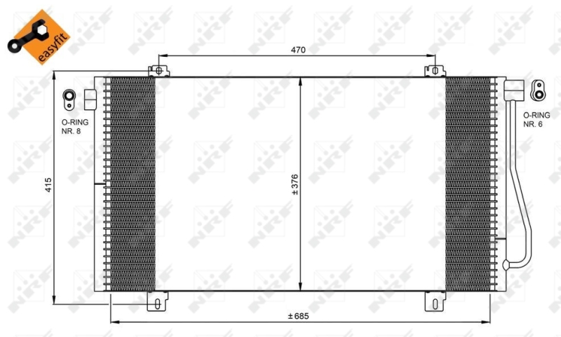 NRF Airco condensor 350030