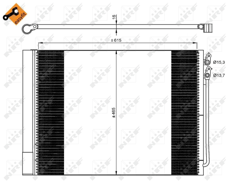 NRF Airco condensor 350033