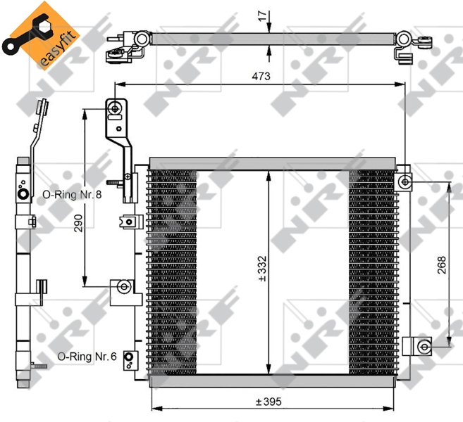 Airco condensor NRF 350047