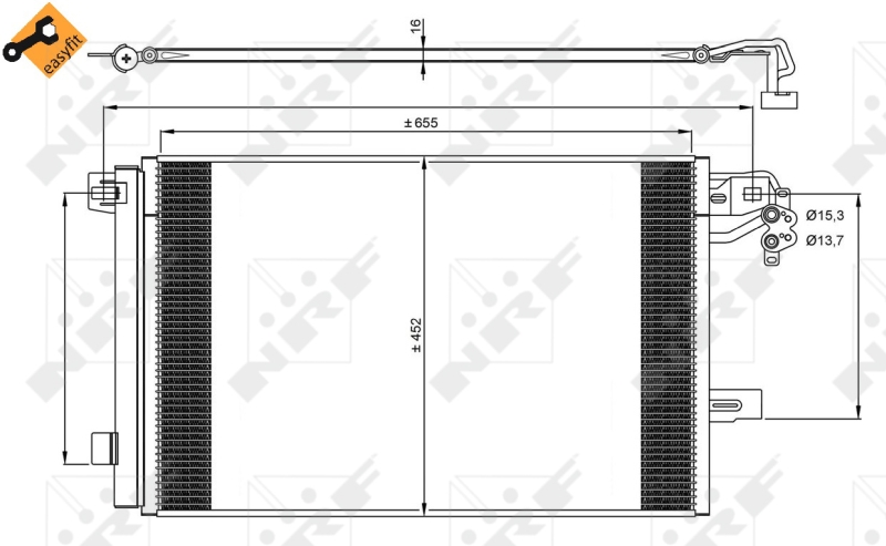 NRF Airco condensor 350064