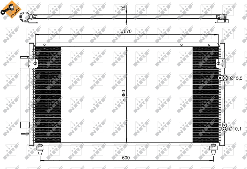 NRF Airco condensor 350072