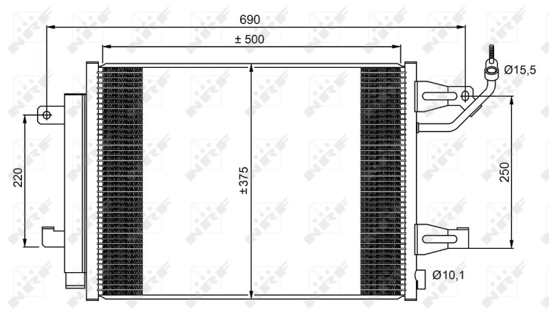 Airco condensor NRF 350073