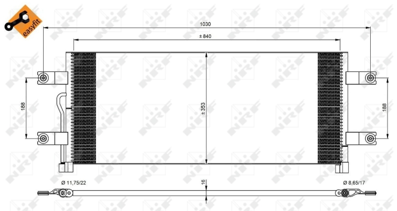Airco condensor NRF 350075