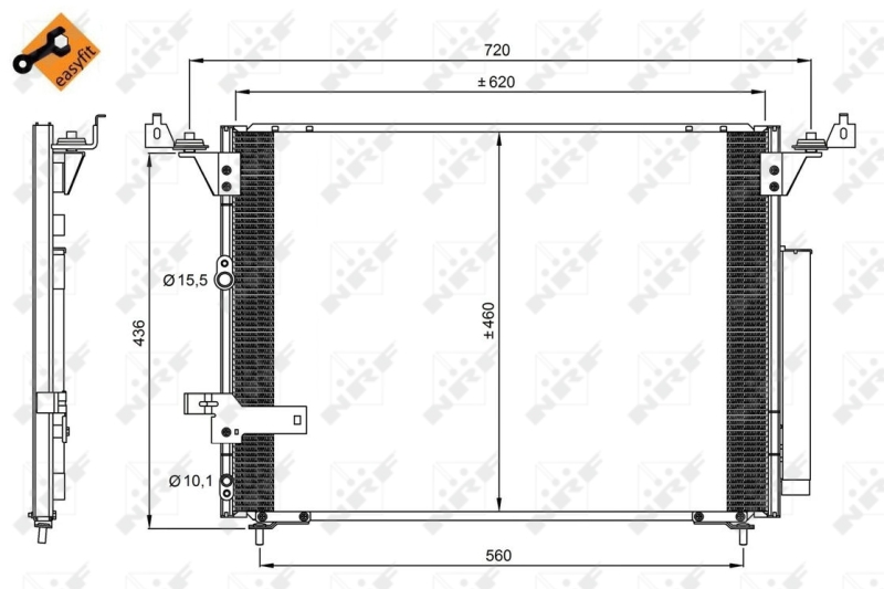 NRF Airco condensor 350076