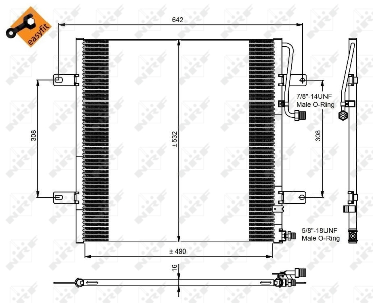 NRF Airco condensor 350084