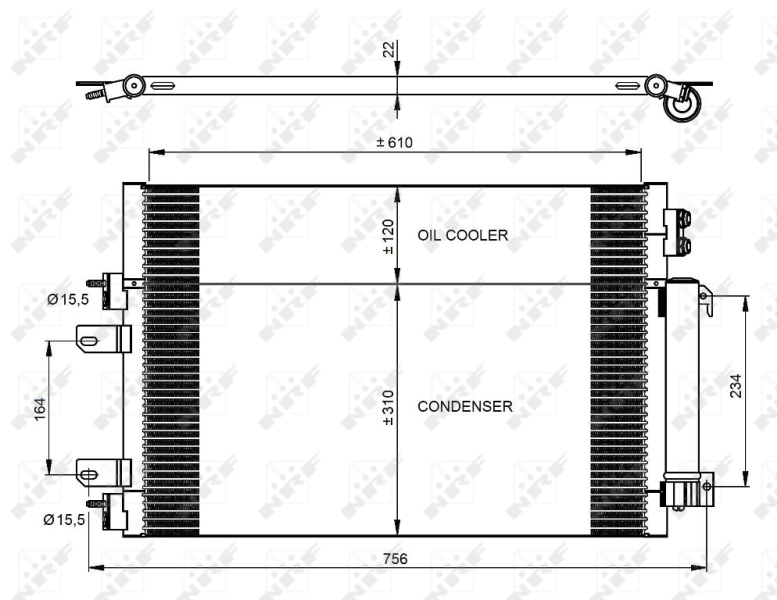 NRF Airco condensor 350086