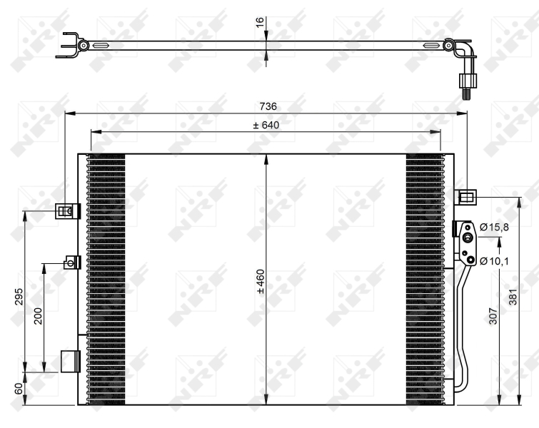 NRF Airco condensor 350087