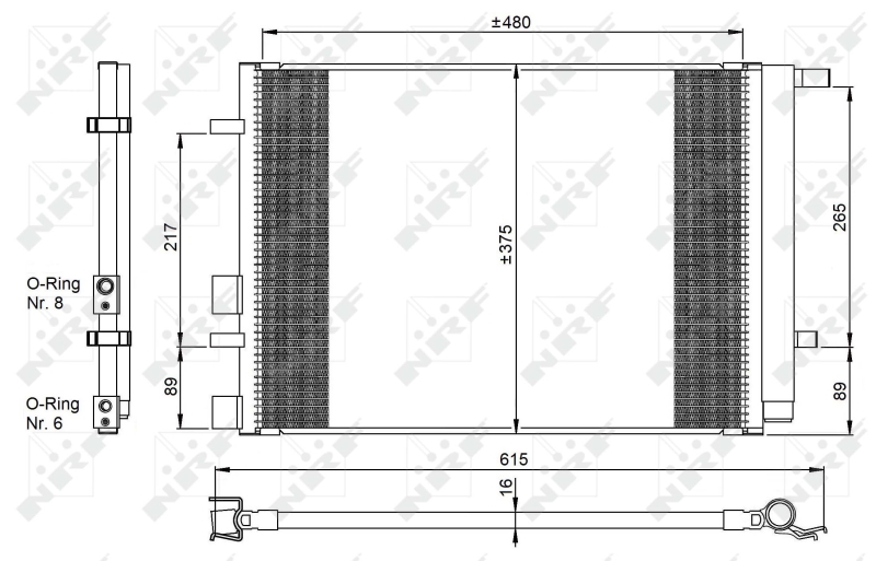 Airco condensor NRF 350095