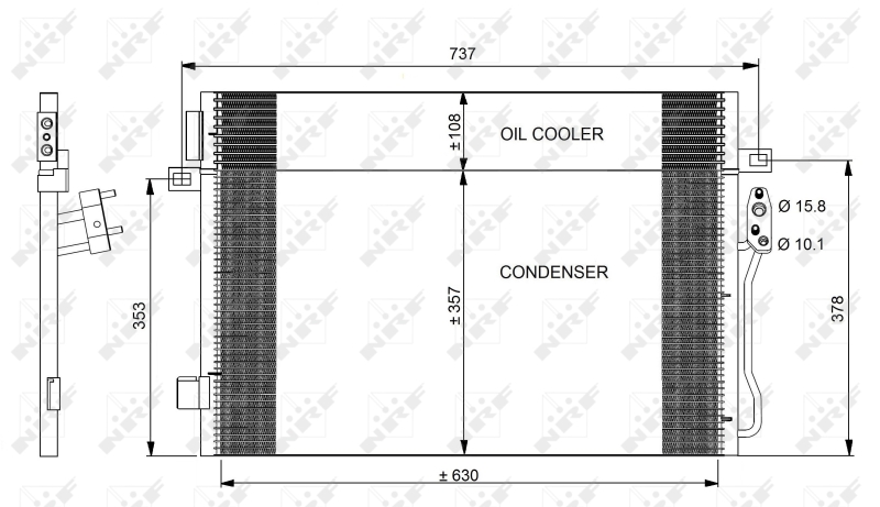 NRF Airco condensor 350098