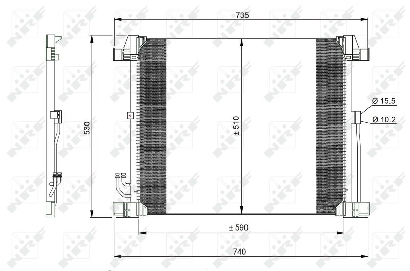 Airco condensor NRF 350099