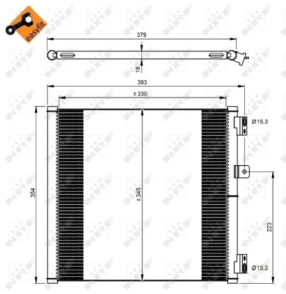 NRF Airco condensor 350204