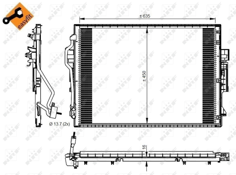 NRF Airco condensor 350218