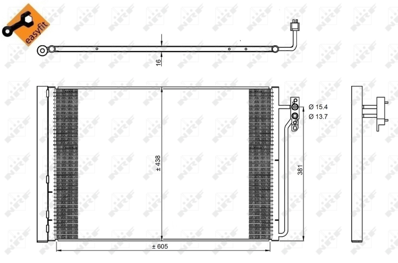 NRF Airco condensor 350224