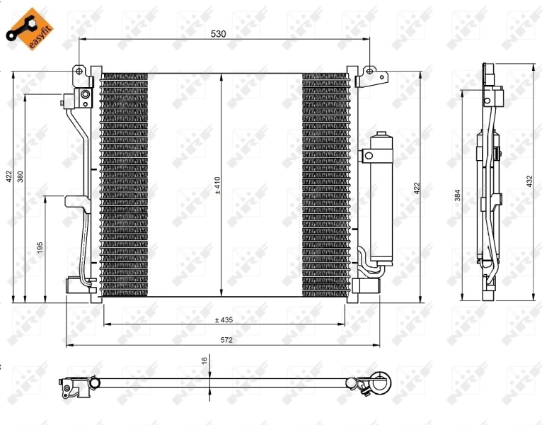 NRF Airco condensor 350226