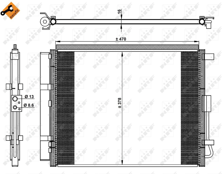 NRF Airco condensor 350230