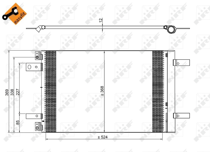 NRF Airco condensor 350323