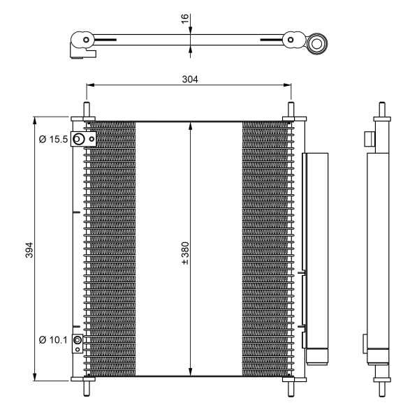 Airco condensor NRF 350326