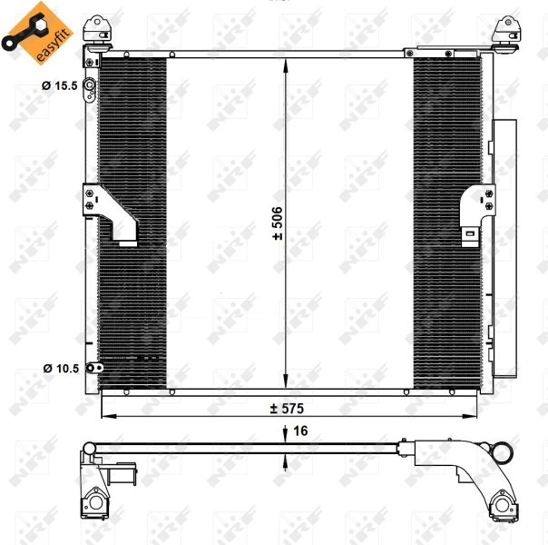 NRF Airco condensor 350335