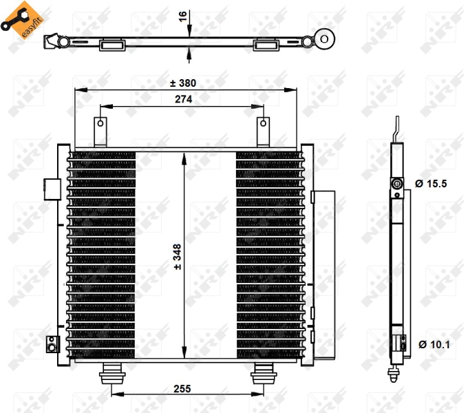 Airco condensor NRF 350337