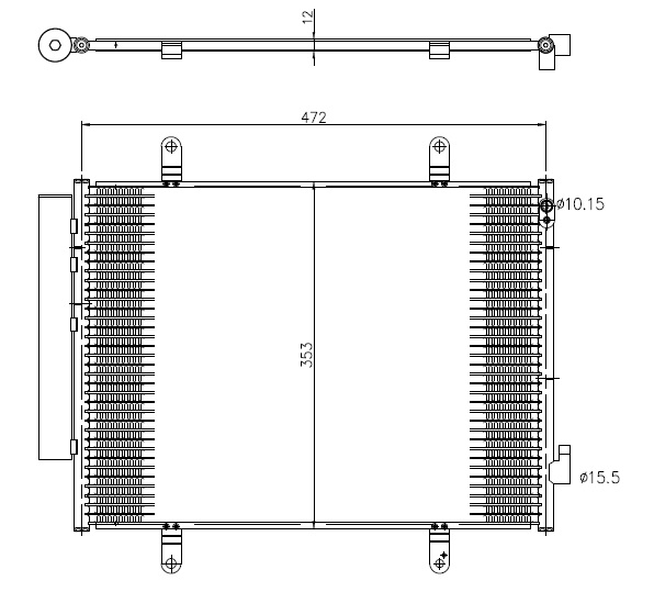 Airco condensor NRF 350371