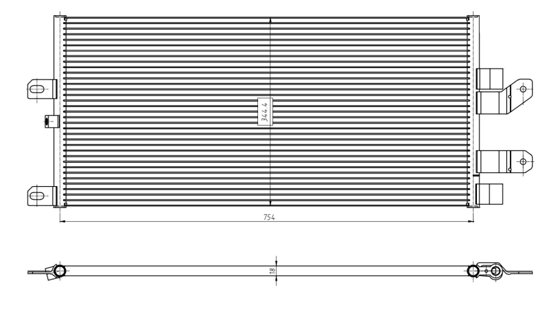 Airco condensor NRF 350389