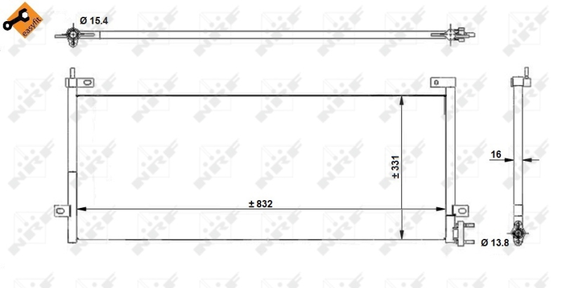 NRF Airco condensor 350390