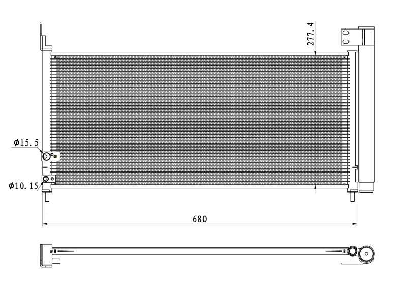 Airco condensor NRF 350423