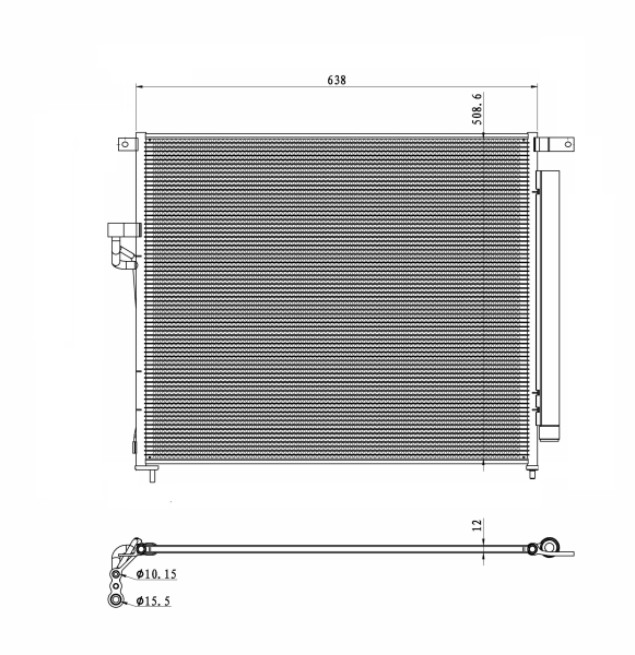 Airco condensor NRF 350425