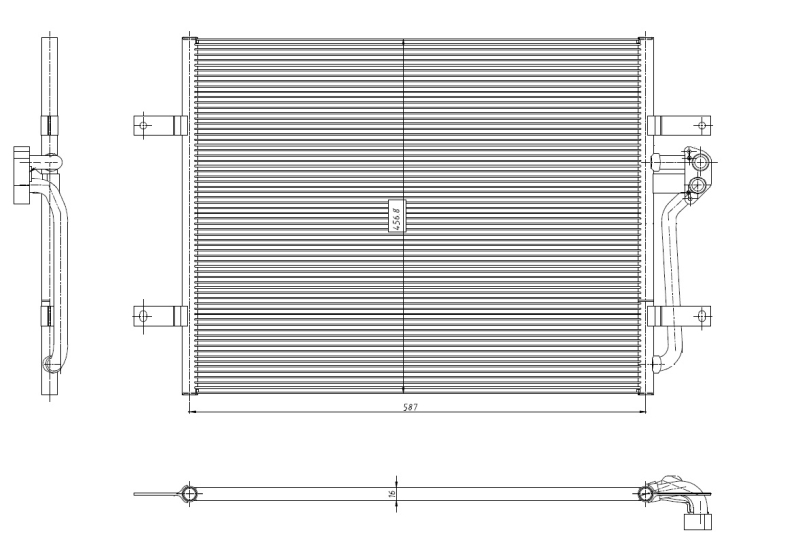 Airco condensor NRF 350444