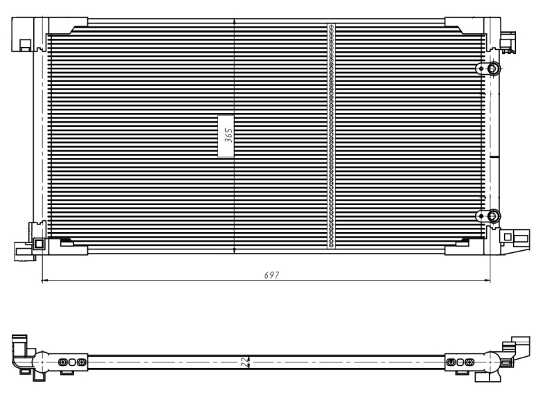 Airco condensor NRF 350449