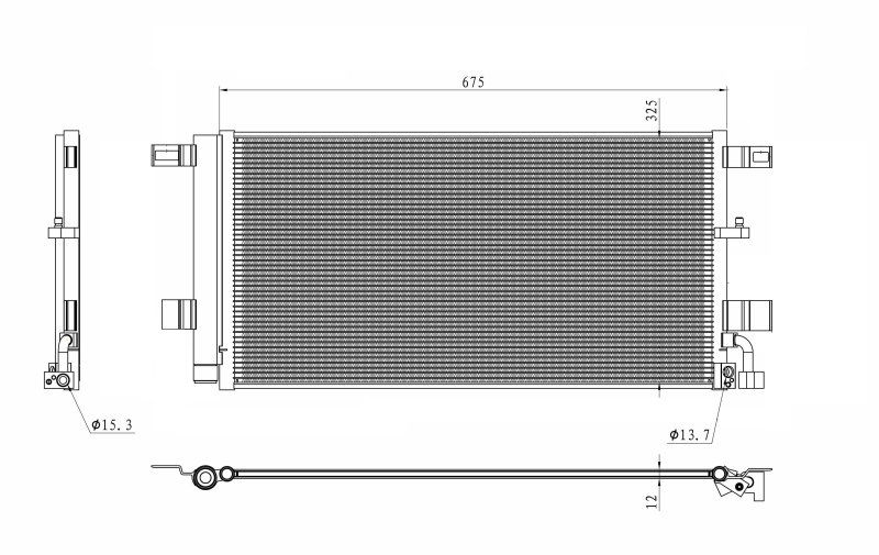 NRF Airco condensor 350454