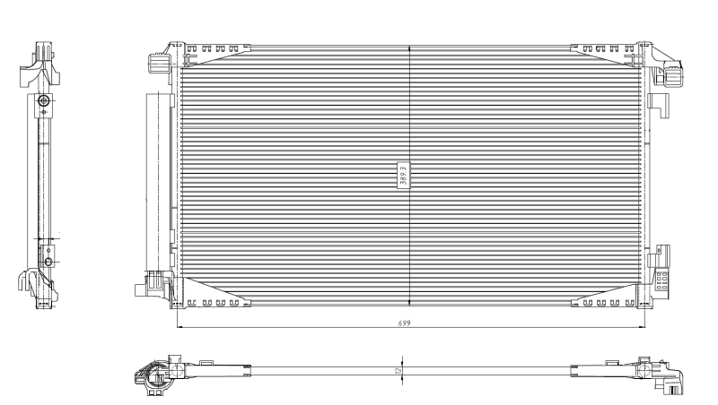 Airco condensor NRF 350455