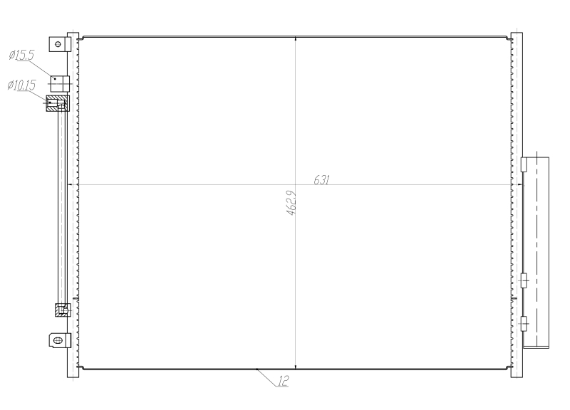 Airco condensor NRF 350459