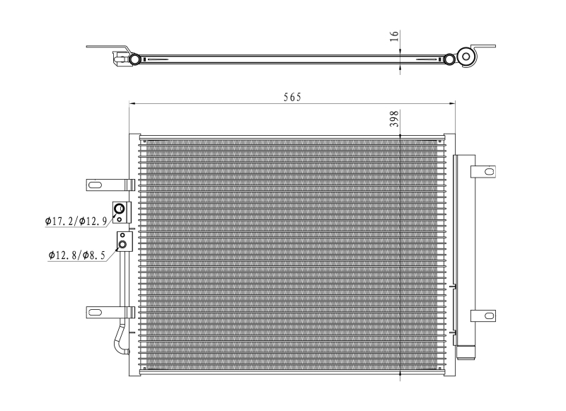 Airco condensor NRF 350471