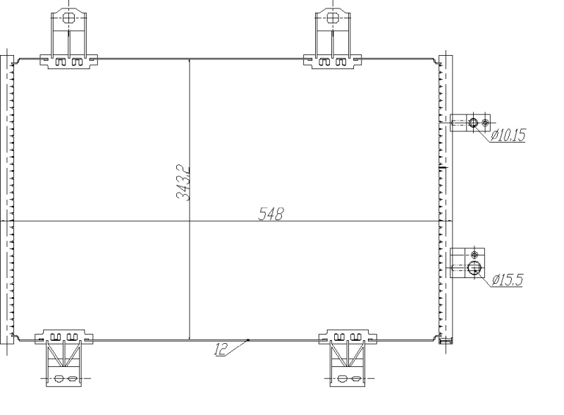 Airco condensor NRF 350480