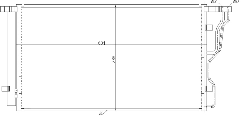 Airco condensor NRF 350486