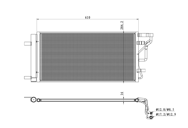 Airco condensor NRF 350491