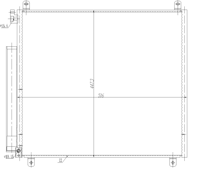 Airco condensor NRF 350497