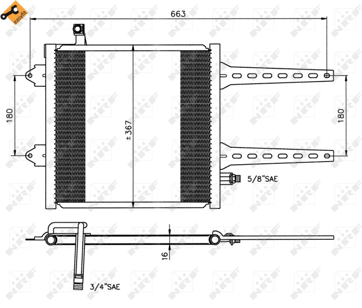 Airco condensor NRF 35049