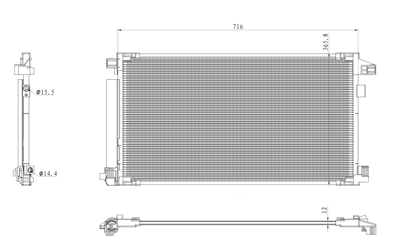 Airco condensor NRF 350500