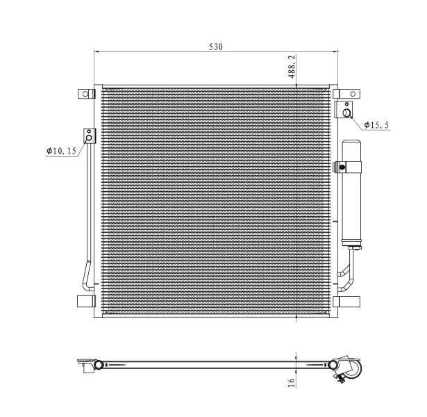 Airco condensor NRF 350502