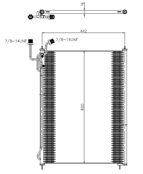 Airco condensor NRF 350503