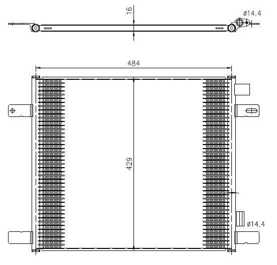 Airco condensor NRF 350505